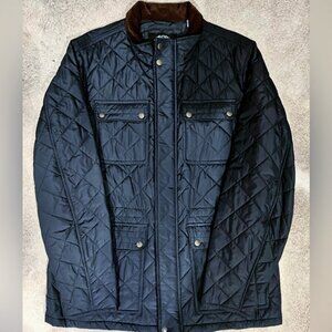 Vince Camuto Diamond Quilted Jacket Navy Large EUC